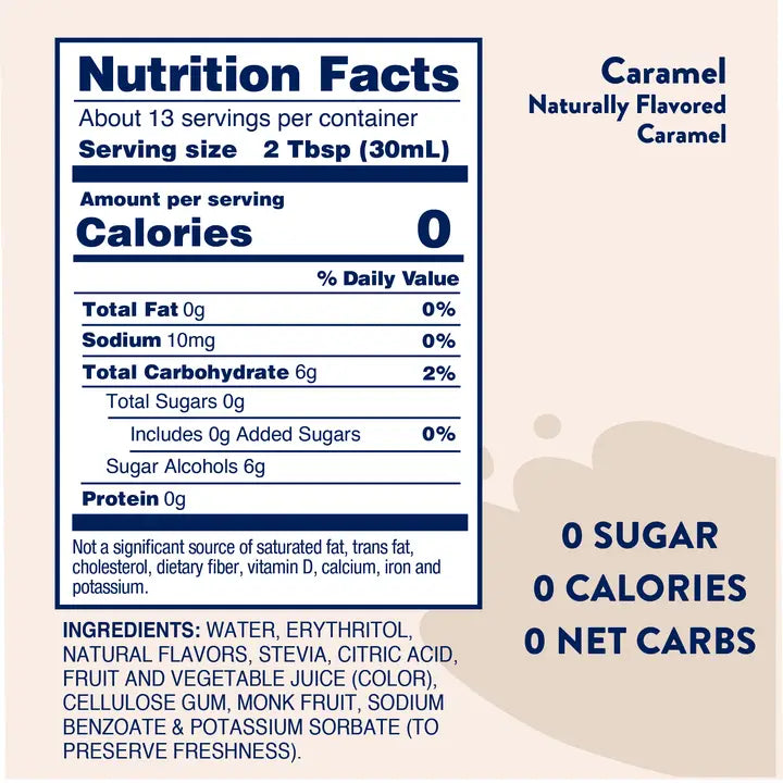 Jordan's Skinny Mixes Naturally Sweetened Caramel Syrup