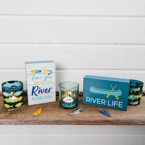 PAVILION RIVER RUNS DRY 4" X 6" MDF PLAQUE