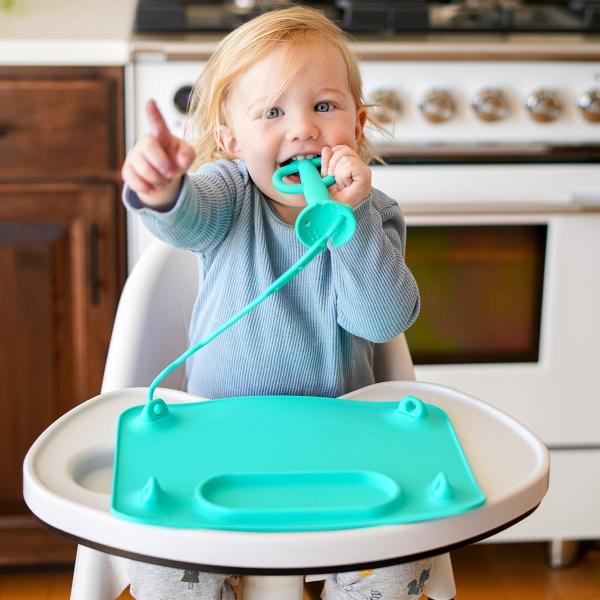 Busy Baby Teether & Training Spoon- Spearmint