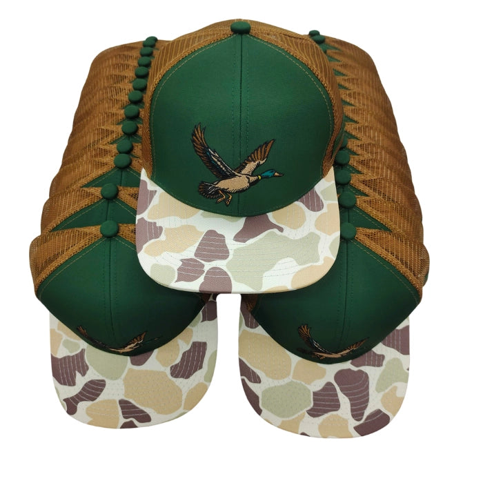 Ole Boy Flying Mallard Camo Trucker Hat