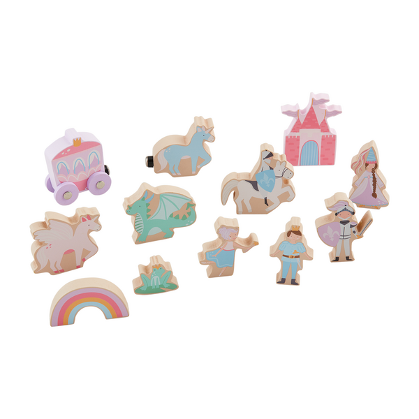 MUD PIE WOOD PRINCESS TOY SET