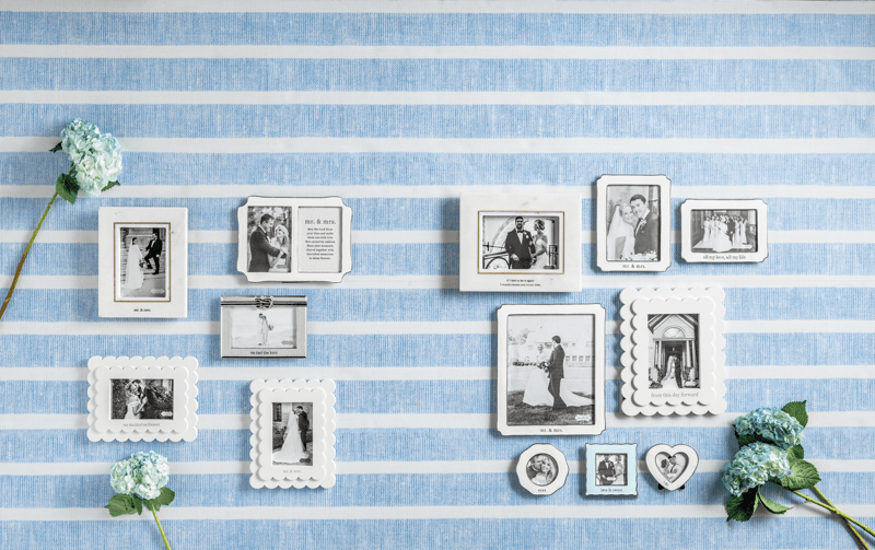 MUD PIE MR. & MRS. ENAMEL FRAME