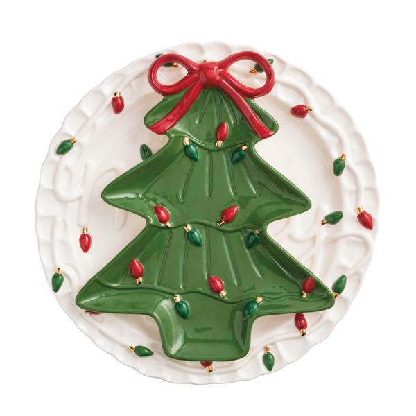 MUD PIE CHRISTMAS NESTED PLATTER SET