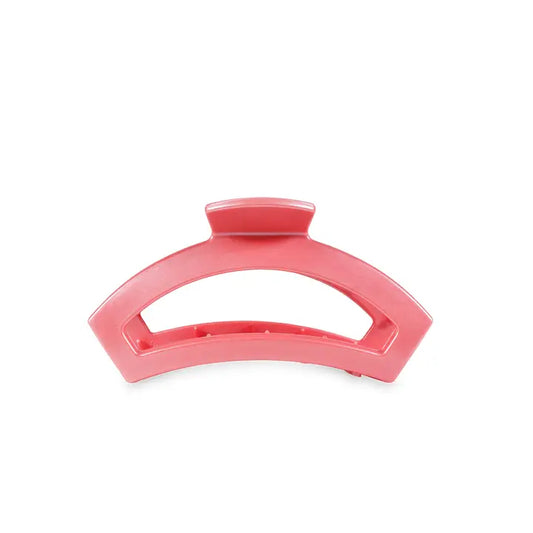 Teleties Open Hair Clip | Tiny | Calming Coral
