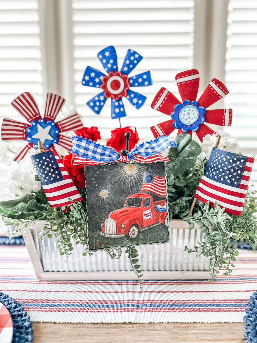 The Round Top Collection Mini Firework Farm Print