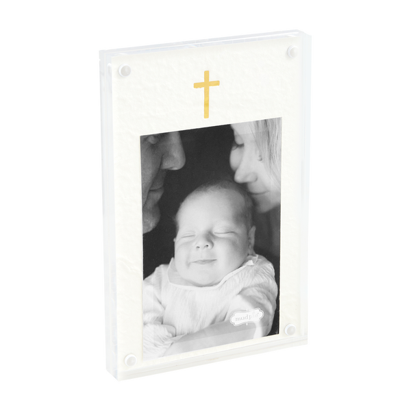 MUD PIE CROSS ACRYLIC FRAME