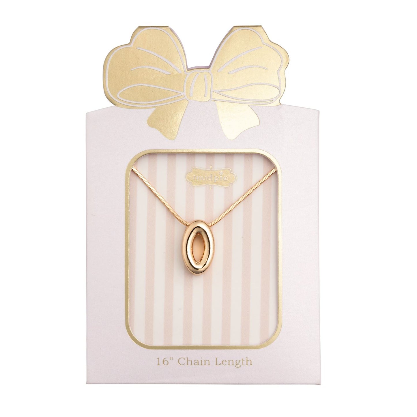 MUD PIE O INITIAL NECKLACE