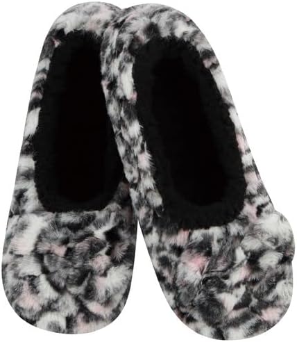 Snoozies Womens Wild Leopard Ballerina
