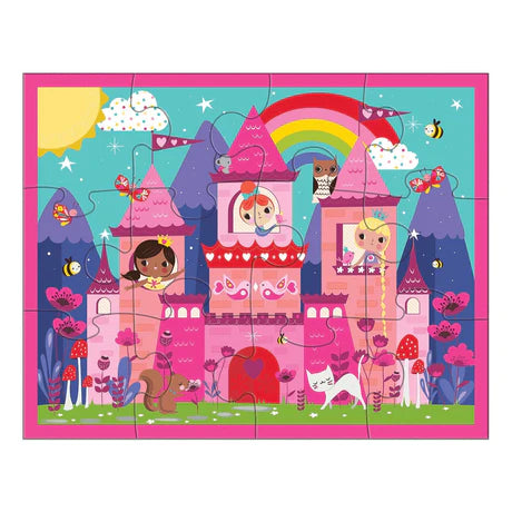 Mudpuppy Princess Castle 12-Piece Pouch Puzzle