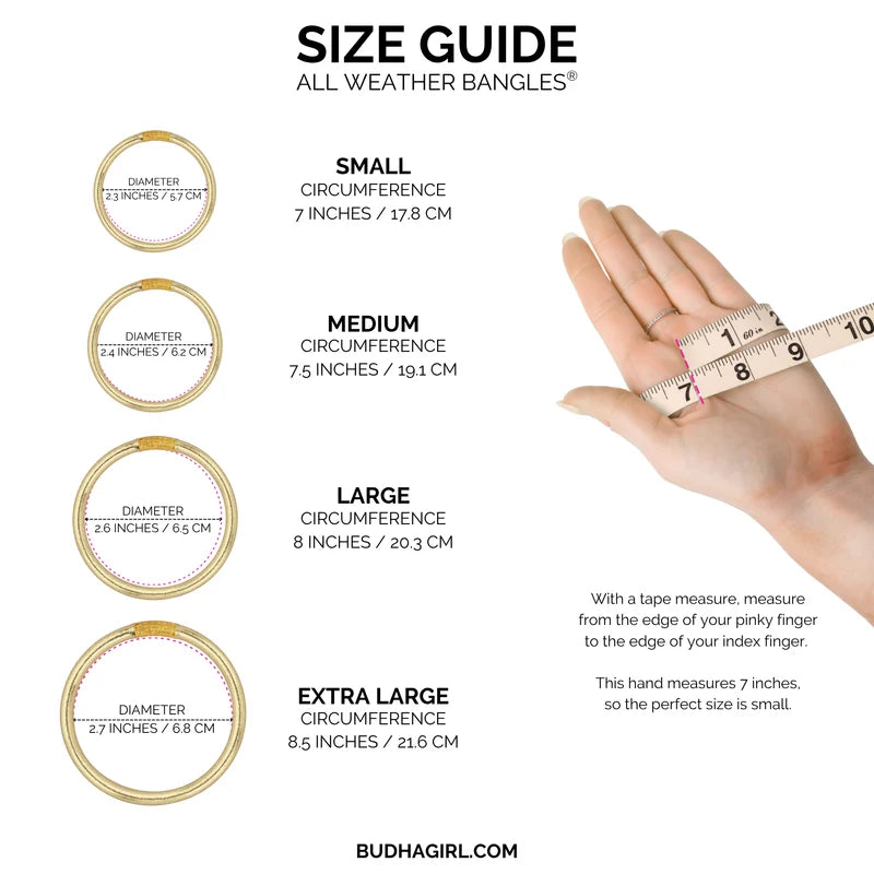 BUDHAGIRL AURA TZUBBIE ALL WEATHER BANGLE® (AWB®) - SERENITY PRAYER