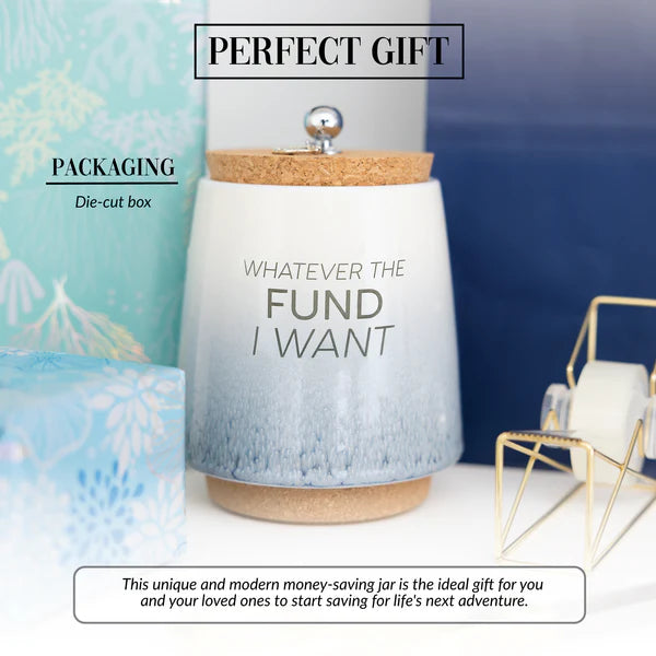 PAVILION WHATEVER I WANT 6.5" CERAMIC SAVINGS BANK