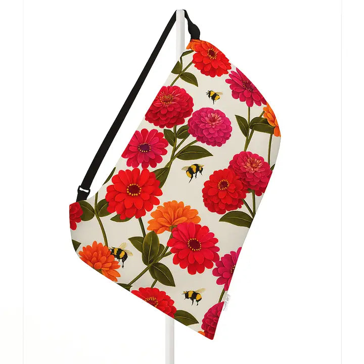 PillowSak Bright Zinnia and Bumblebee Chintz