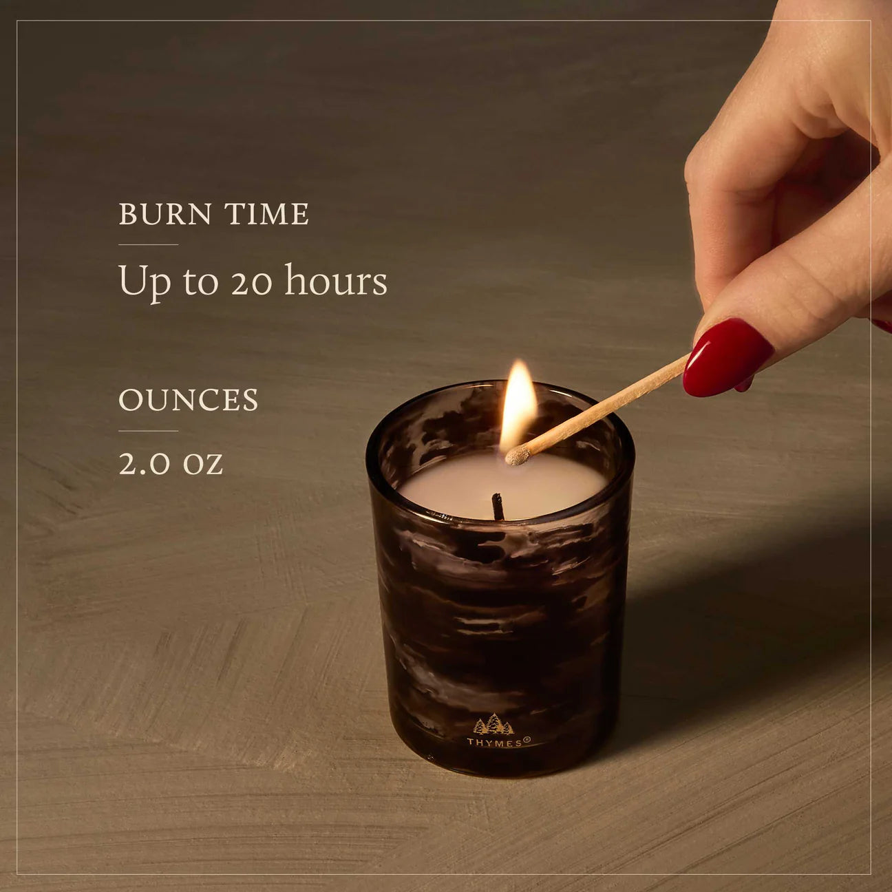 Thymes Noir Woods Votive Candle