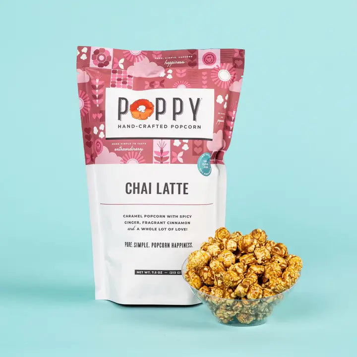 Poppy Chai Latte Popcorn
