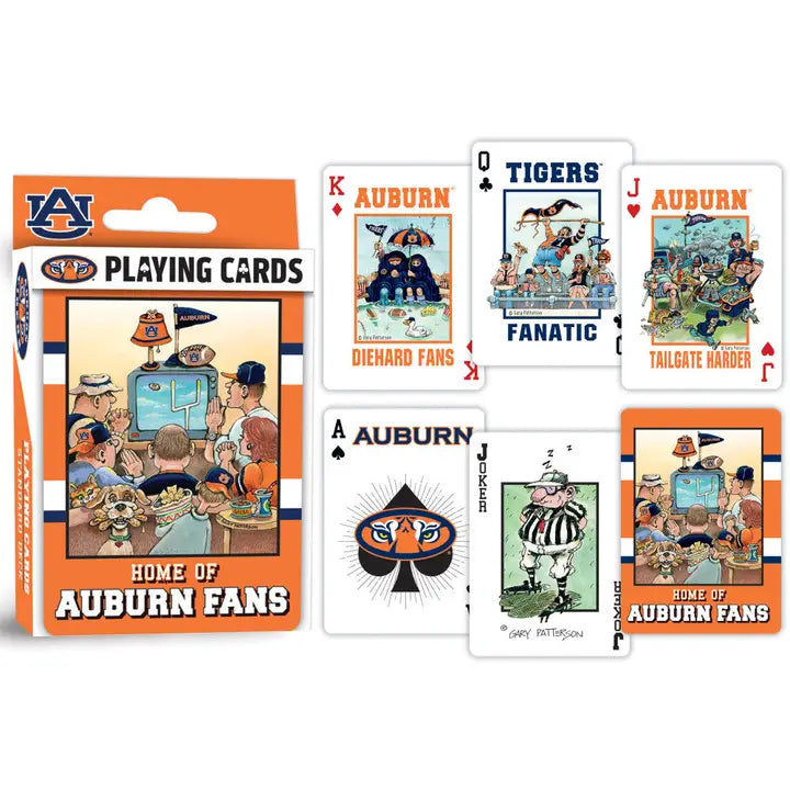 Auburn Tigers Fan Deck Playing Cards - 54 Card Deck
