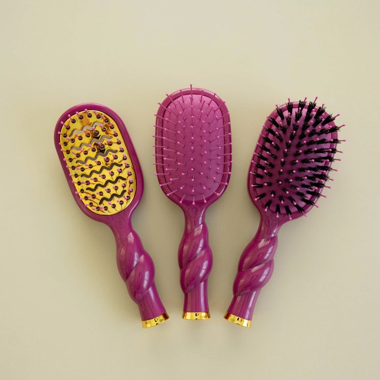 Teleties Mini Vented Hair Brush - Mulberry