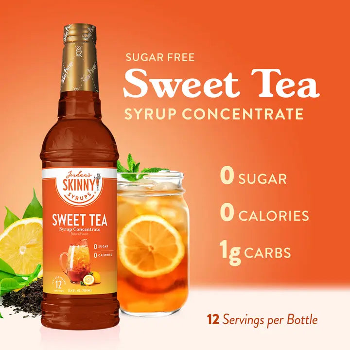Jordan's Skinny Syrups Sugar Free Sweet Tea Syrup Concentrate
