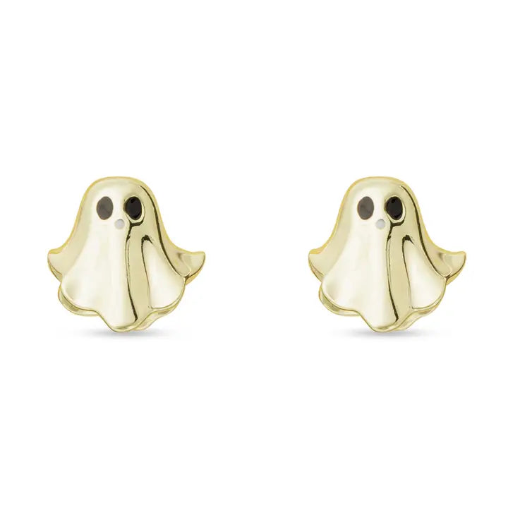 Amanda Blu Gold 3D Ghost Stud Earring