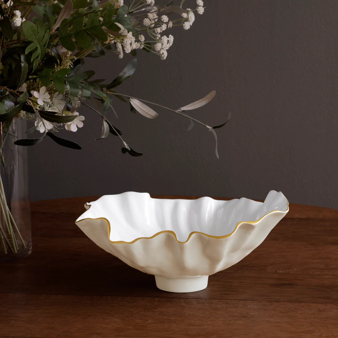 Beatriz Ball ENCANTO Bloom Medium Bowl (Cream and White)