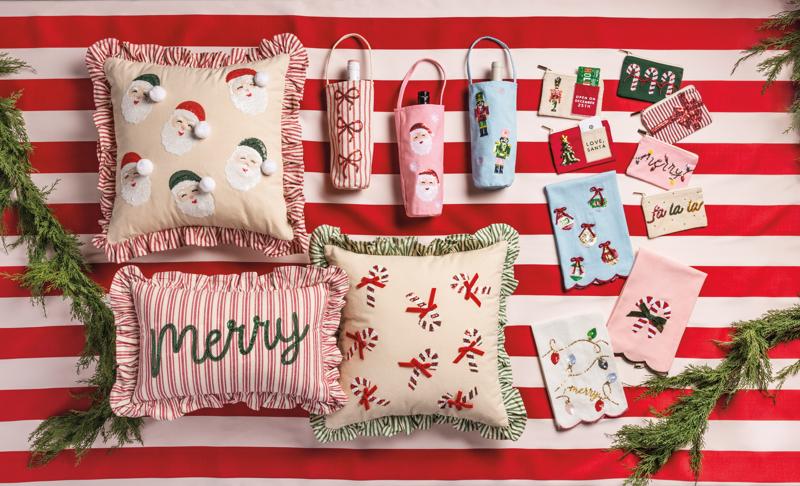 MUD PIE MERRY CHRISTMAS SEQUIN PILLOW