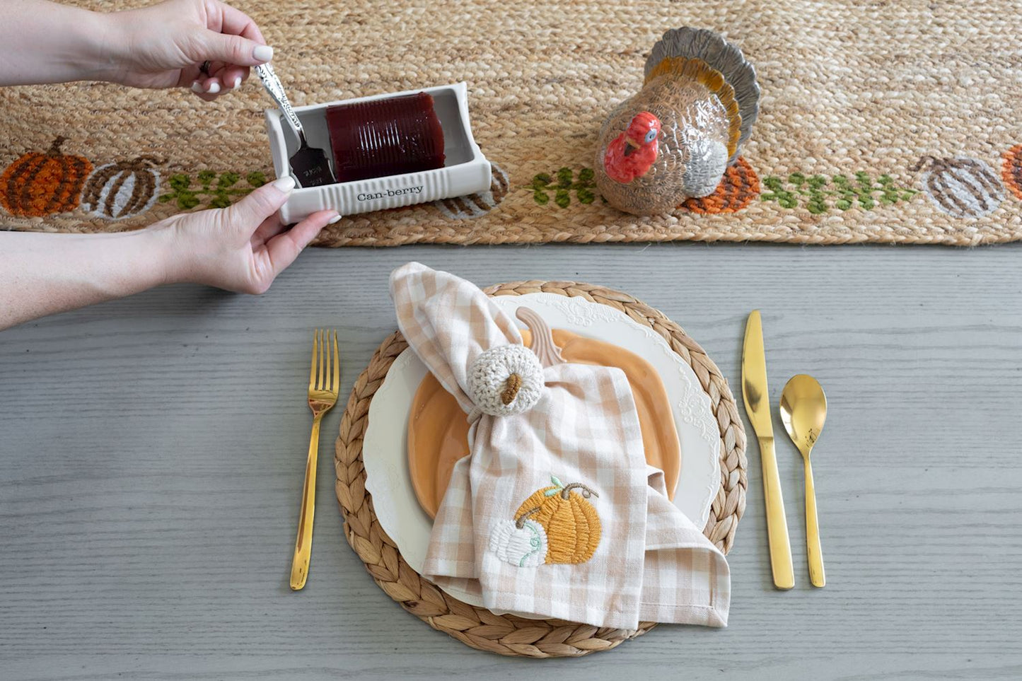 Mud Pie Pumpkin Napkin Rings