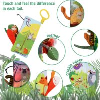 Bebe Mondo Tails Cloth Book Jungle with Teether
