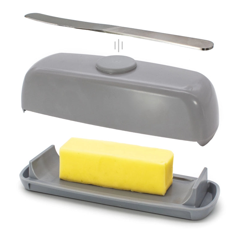 Butter Hub Magnetic Butter Dish-Grey