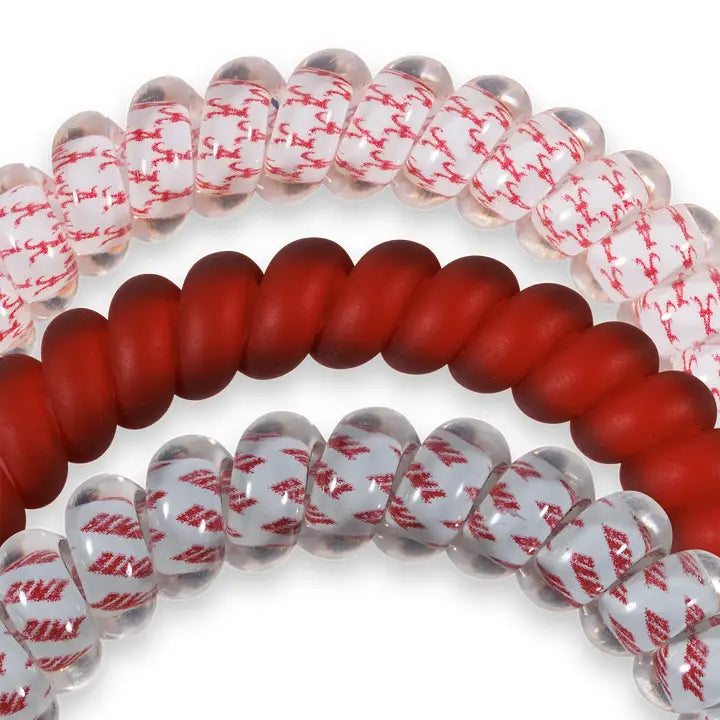Teleties Spiral Hair Coils | Small | Roll Tide! Hair Ties