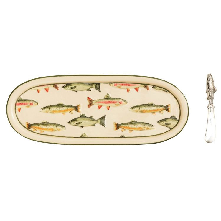 MUD PIE Trout Tray Set