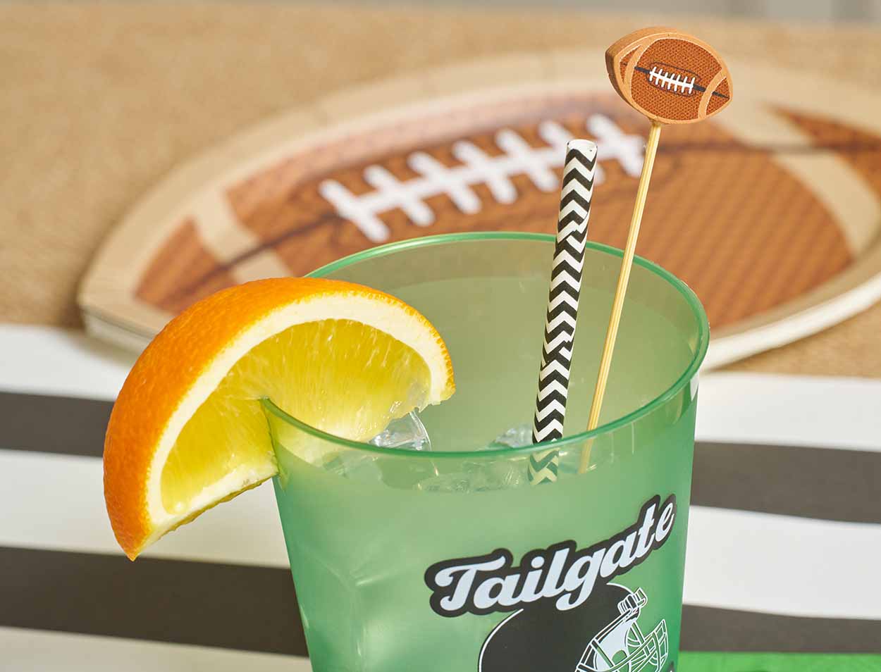 Sophistiplate Tailgate Football Large Cocktail Picks/30pk