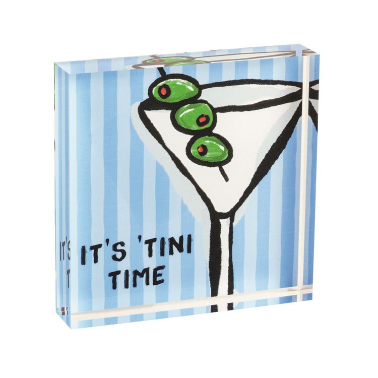 MUD PIE Martini Acrylic Bar Sign