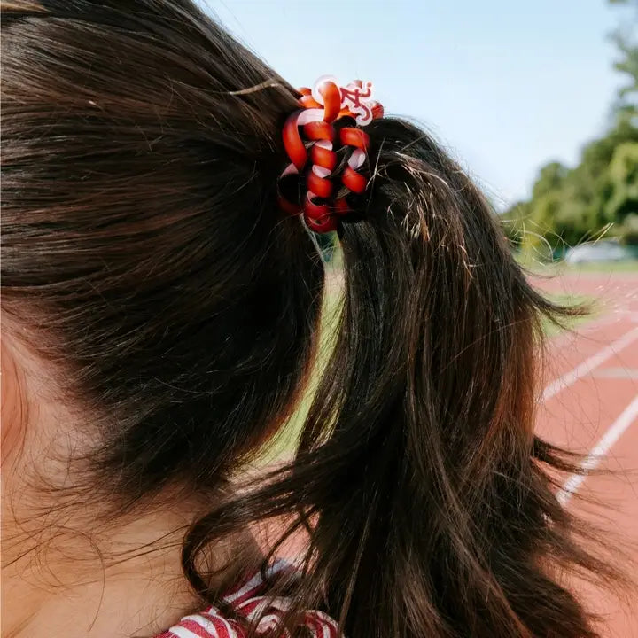 Teleties Spiral Hair Coils | Large | Roll Tide! Hair Ties