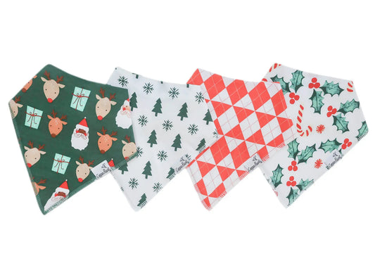 Copper Pearl Prancer Bandana Bib Set (4-Pack)