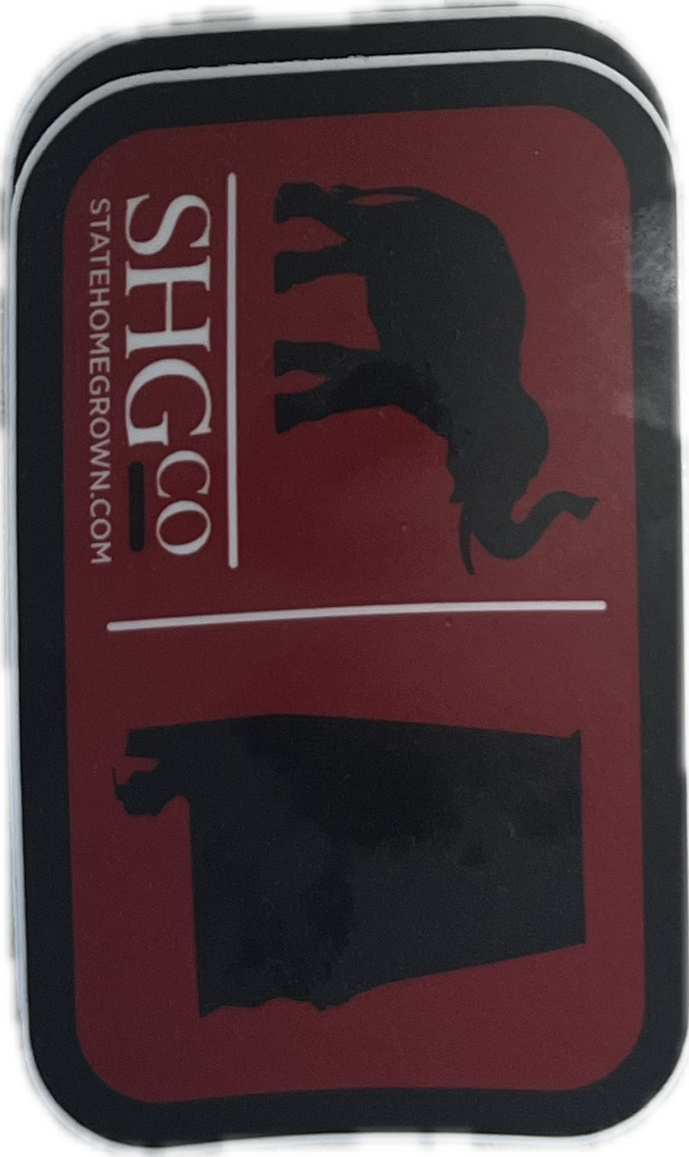 State Homegrown Apparel Co. Alabama/Elephant State Decal