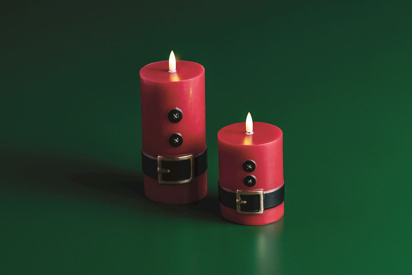 MUD PIE SMALL SANTA FLAMELESS PILLAR