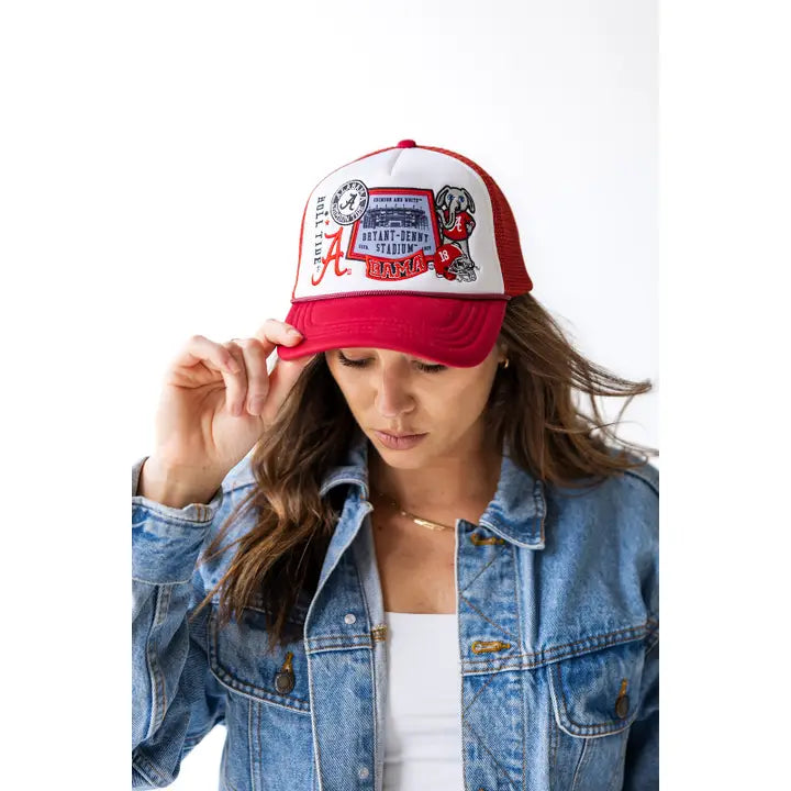 Gameday Social Apparel Co. Alabama Layer Patch Foam Trucker Hat