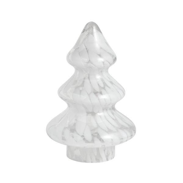MUD PIE LARGE WHITE TORTOISE GLASS TREE