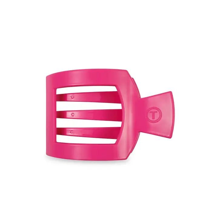 Teleties Flat Square Hair Clip | Medium | Tropical Punch