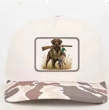 Happy By Rachel Hunting Dog Outdoor Embroidered Camo Hat