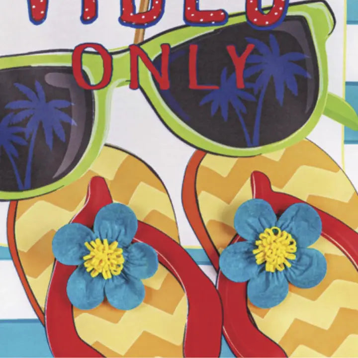 Evergreen Enterprises Summer Vibes Only Applique Garden Flag