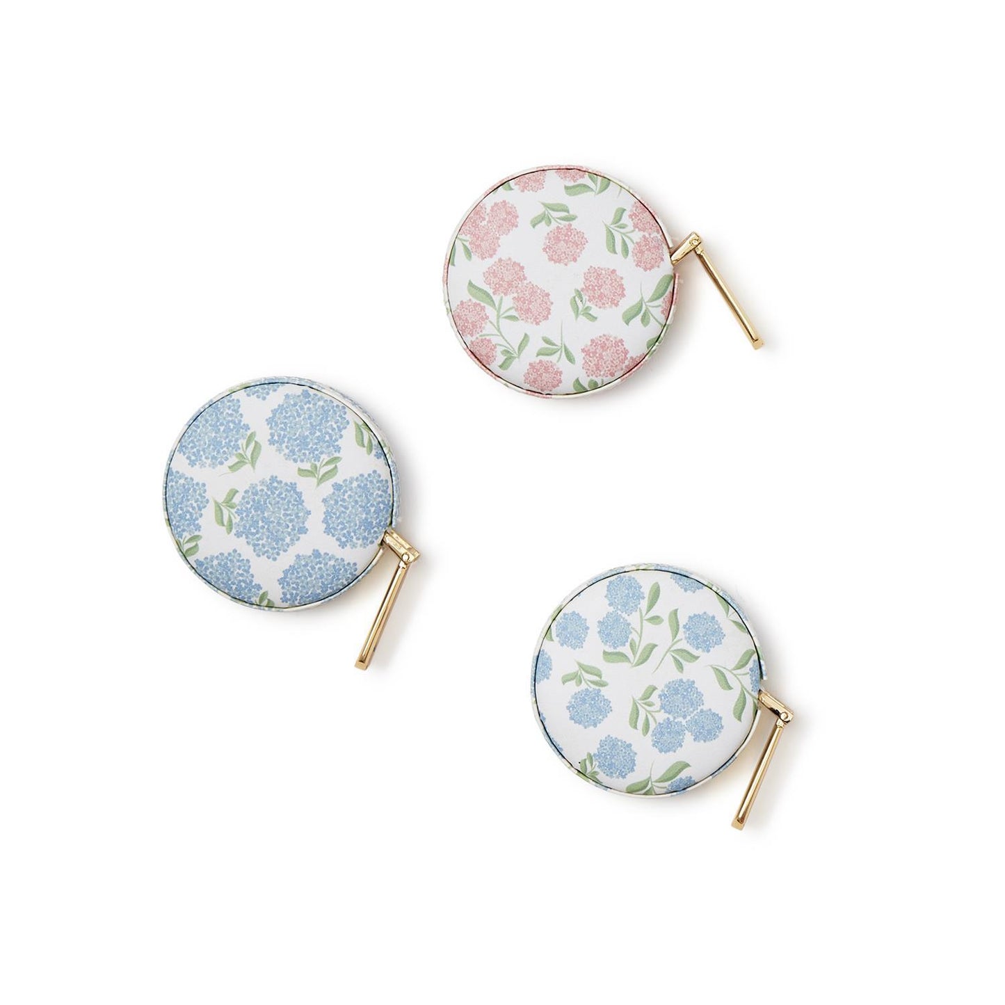 TWO'S COMPANY HYDRANGEA PRINT MEASURING TAPE