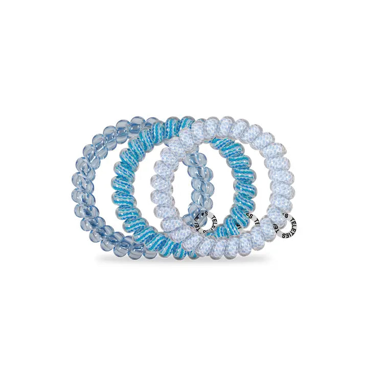 Teleties Spiral Hair Coils | Small | Summer Sky Hair Ties
