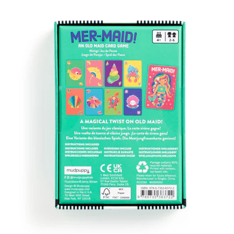 mudpuppy Mer-Maid! Card Game