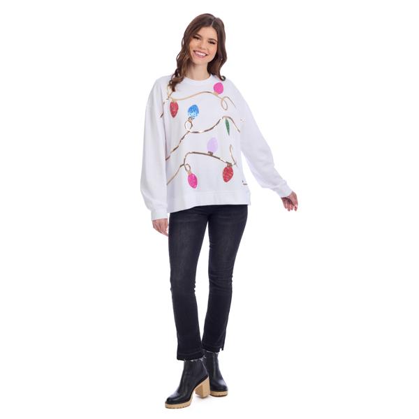 MUD PIE HOLIDAY SPARKLE SWEATSHIRT