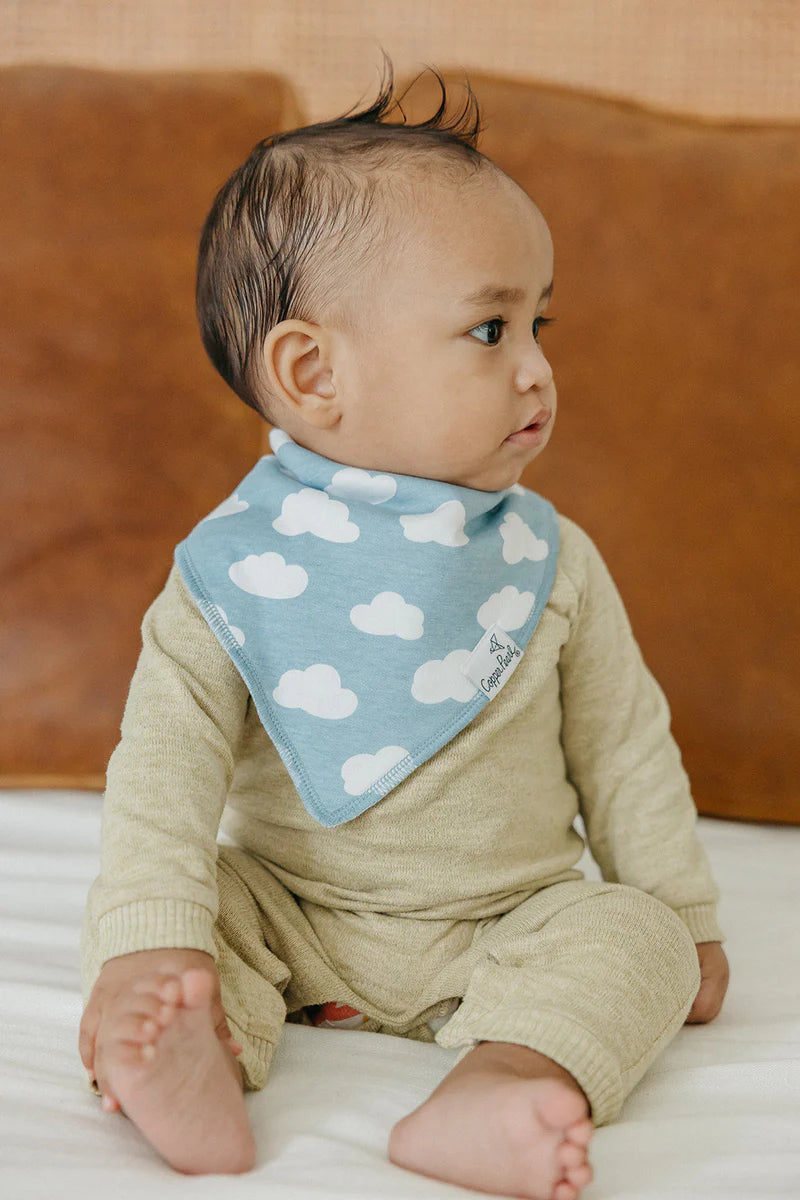 Copper Pearl Bandana Bibs, Farmstead