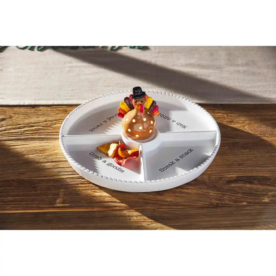 MUD PIE LIGHT-UP TURKEY SITTER