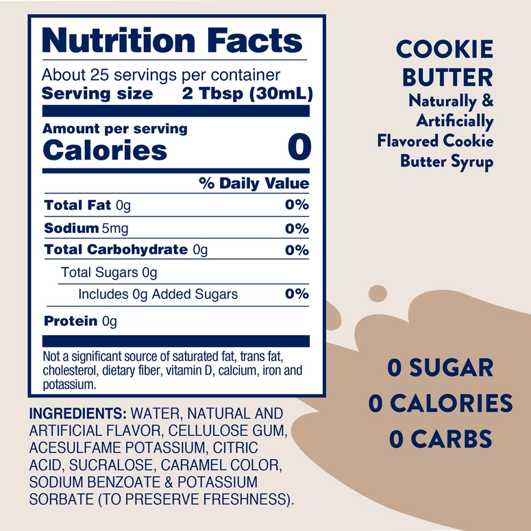 Jordan's Skinny Mixes Sugar Free Cookie Butter Syrup