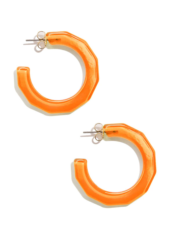 ZENZII ROBIN TEXTURED HOOP EARRING