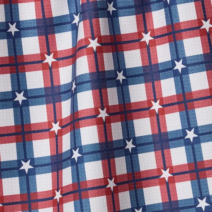Geometry Backyard Picnic Tea Towel