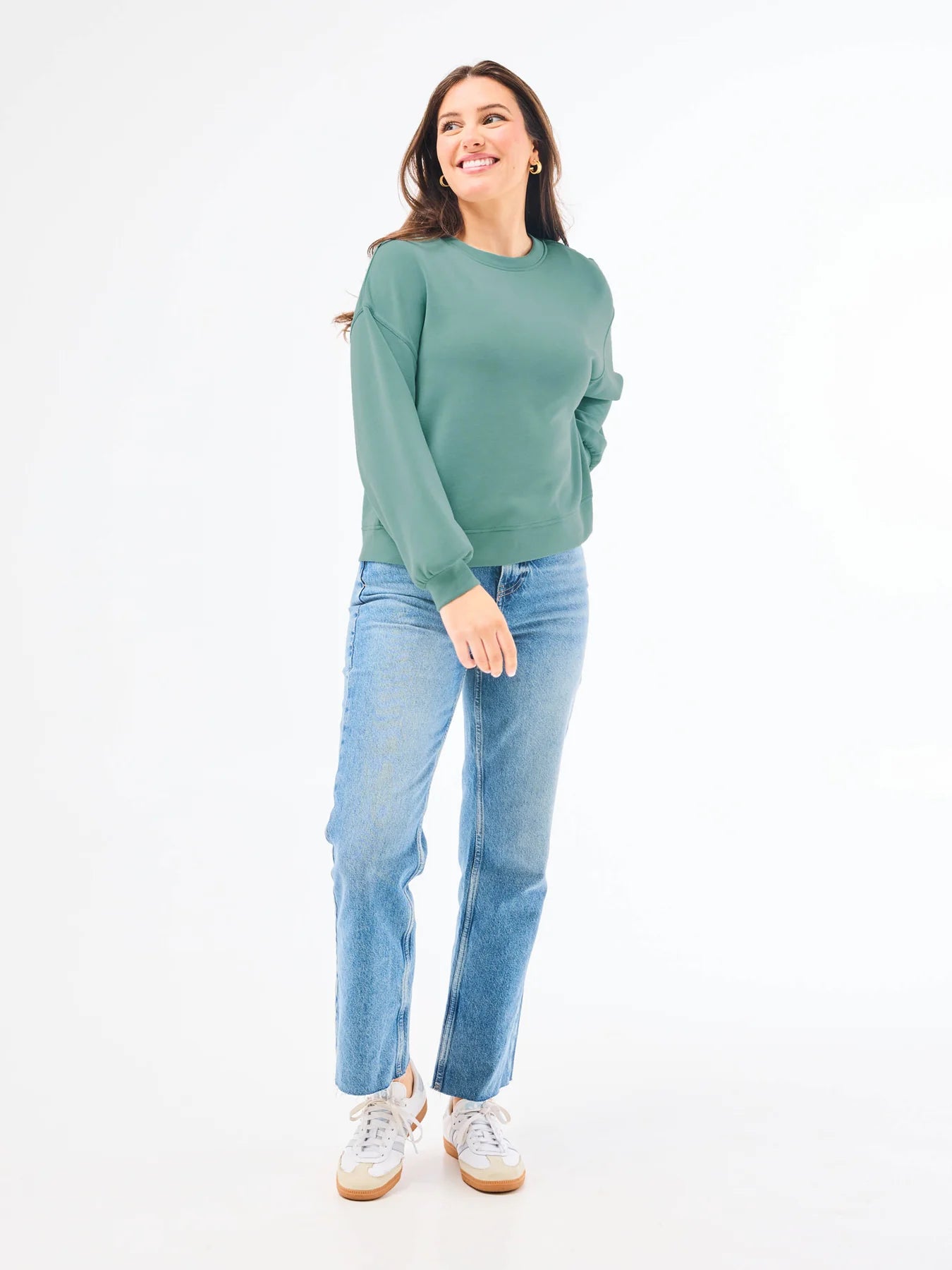 Mary Square Cora Top | Eucalyptus